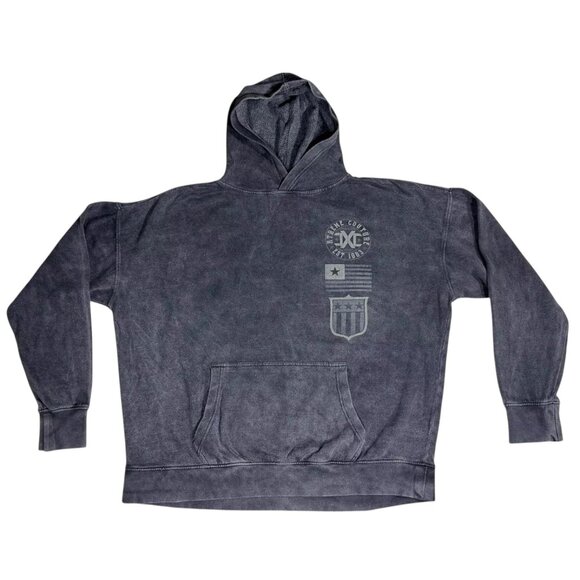 Xtreme Couture By Affliction Unisex Oversized Boxy Pullover Hoodie Bravenet - Picture 2 of 4